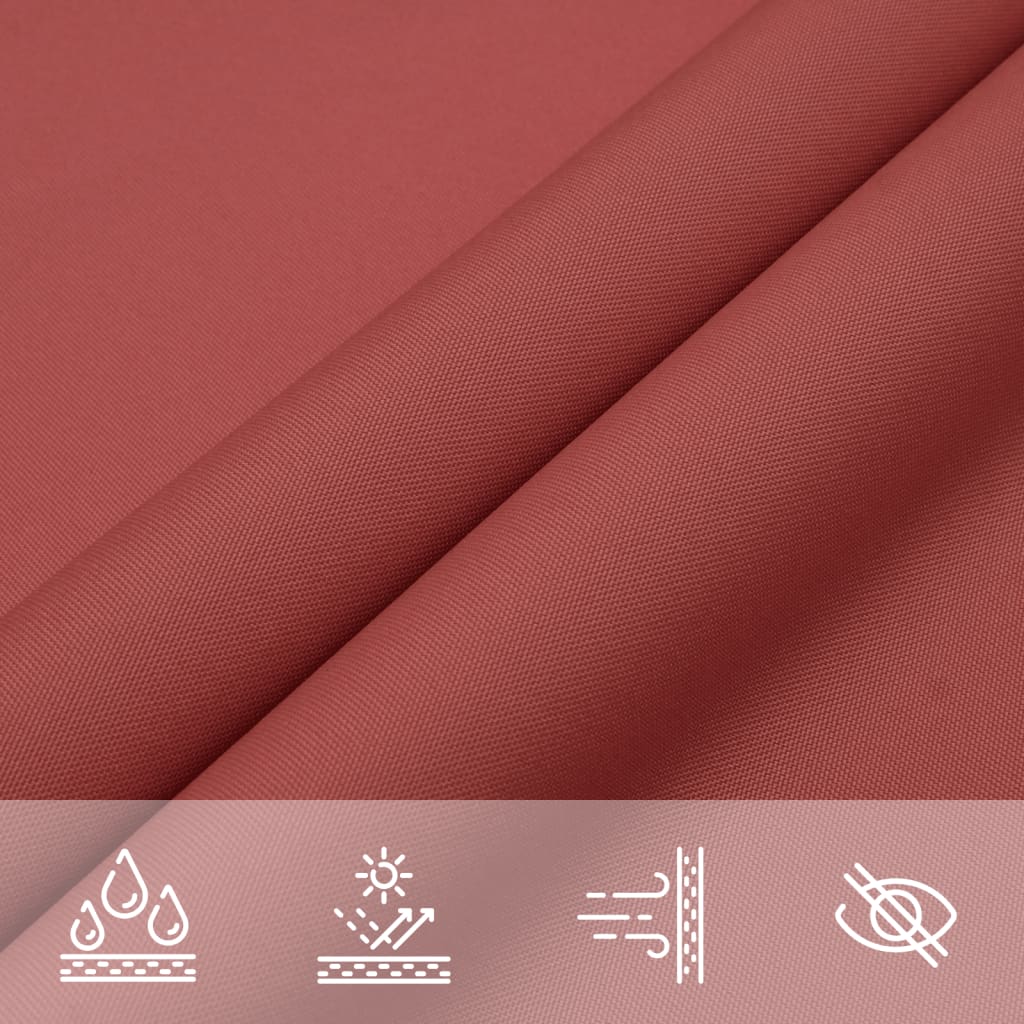 Sun sail, terracotta, 5x6x6m, oxford fabric