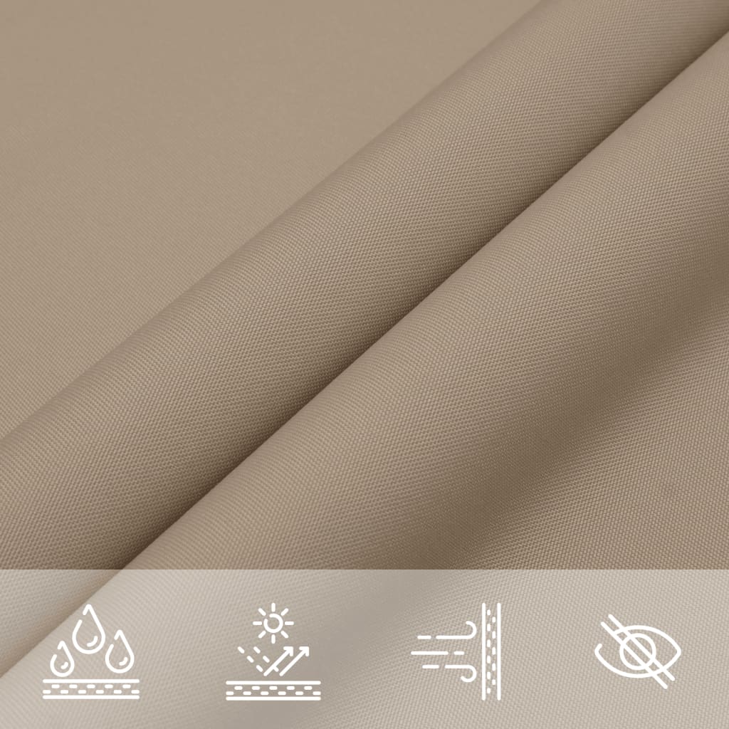 Uždanga nuo saulės, taupe, 3x3m, oksfordo audinys, kvadratinė