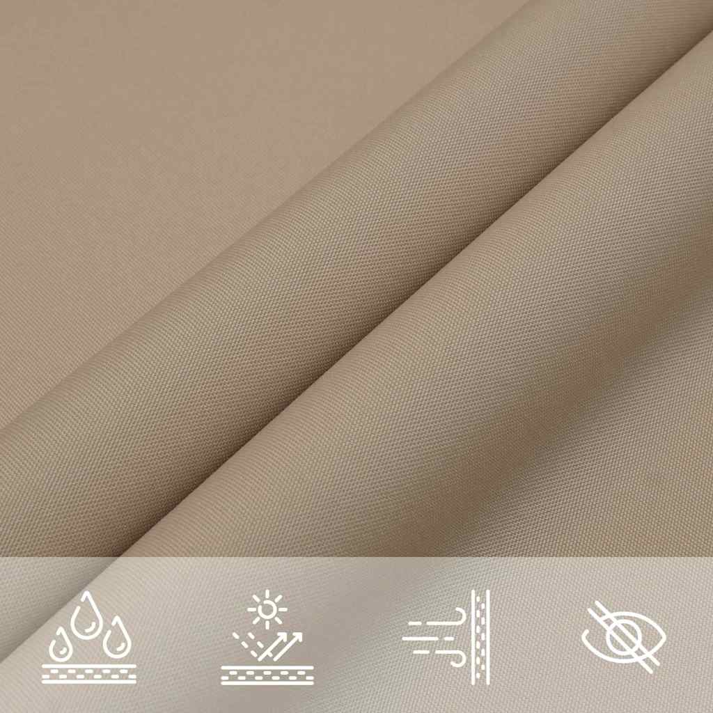 Uždanga nuo saulės, taupe, 3,6x3,6m, oksfordo audinys
