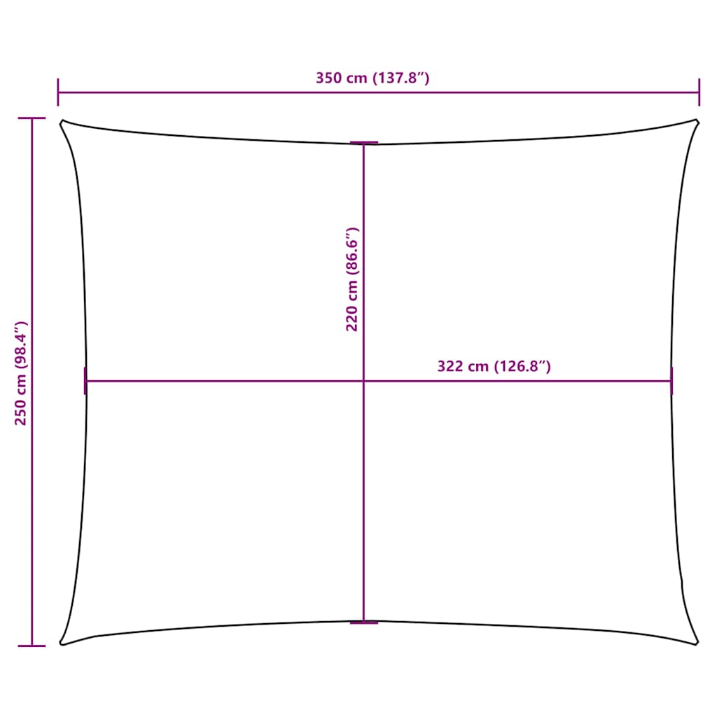 Uždanga nuo saulės, taupe, 2,5x3,5m, oksfordo audinys