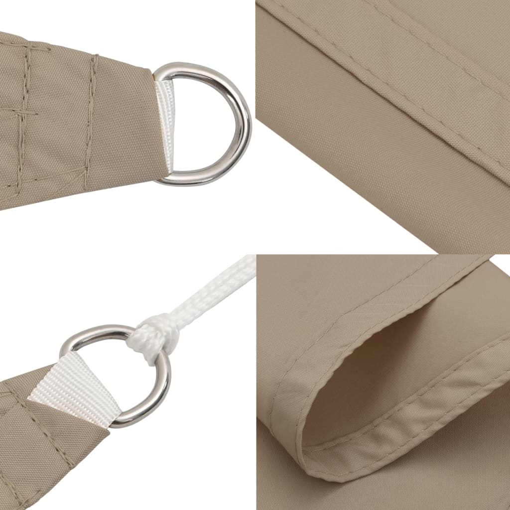 Uždanga nuo saulės, taupe, 2,5x2,5x3,5m, oksfordo audinys