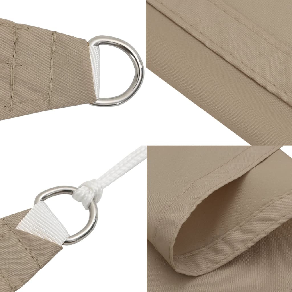 Uždanga nuo saulės, taupe, 3x3x3m, oksfordo audinys, trikampė