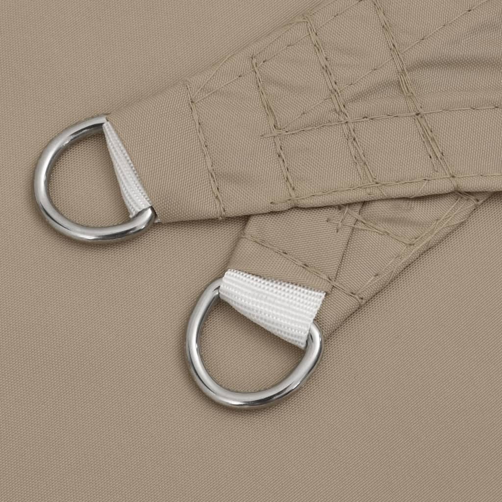 Sun shade sail, taupe, 6x6x6m, oxford fabric