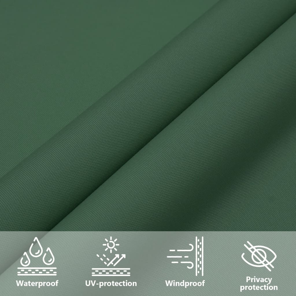 Sun shade, green, 4x4m, Oxford fabric, square
