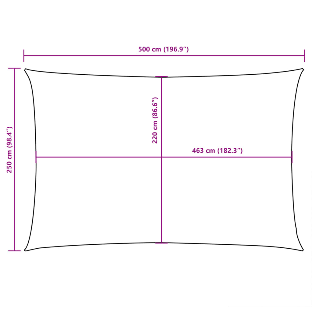 Saulessargs, zils, 2,5x5m, Oksfordas audums