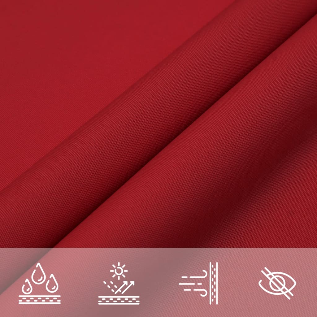 Sun shade, red, 5x5m, oxford fabric, square