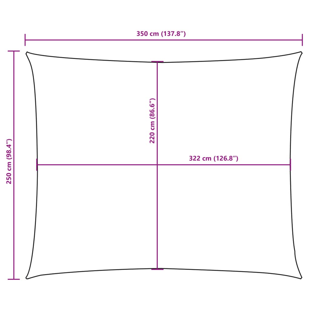 Uždanga nuo saulės, raudona, 2,5x3,5m, oksfordo audinys