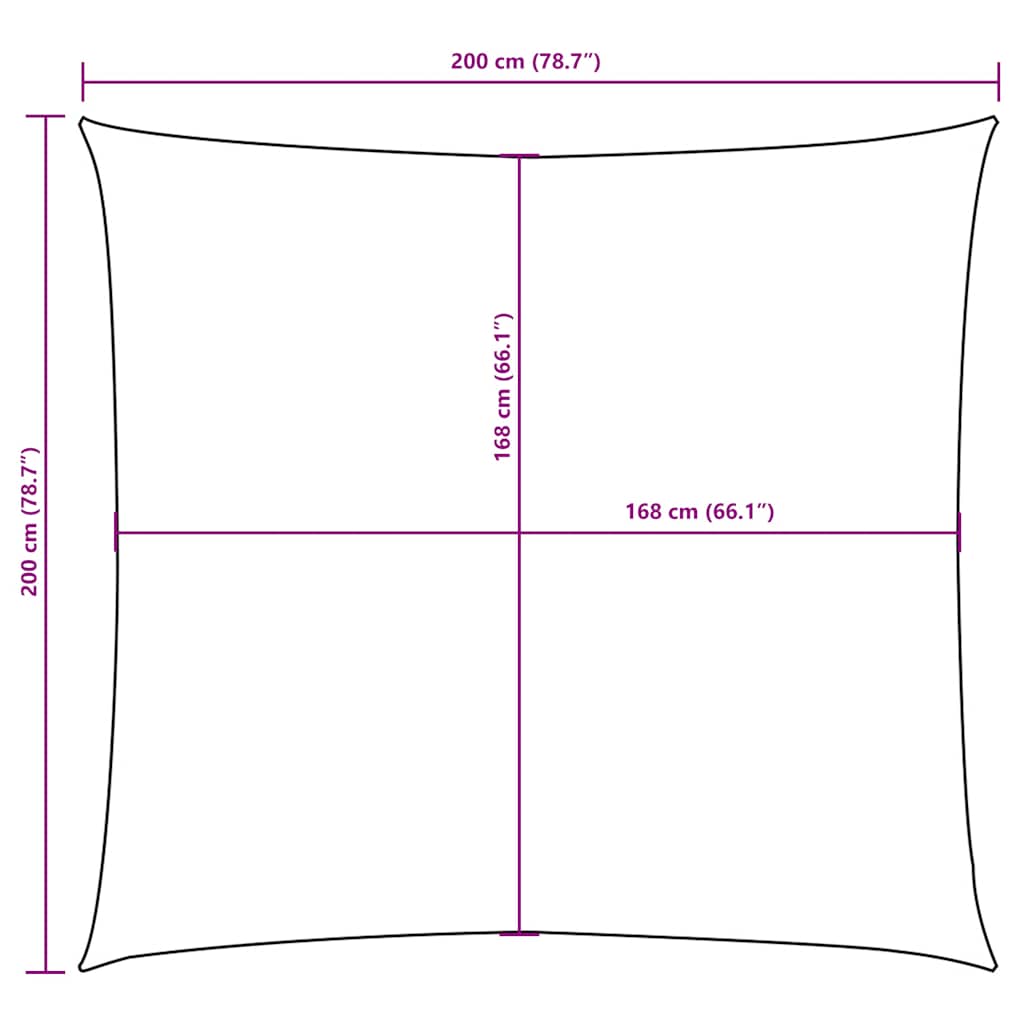 Uždanga nuo saulės, oranžinė, 2x2m, oksfordo audinys