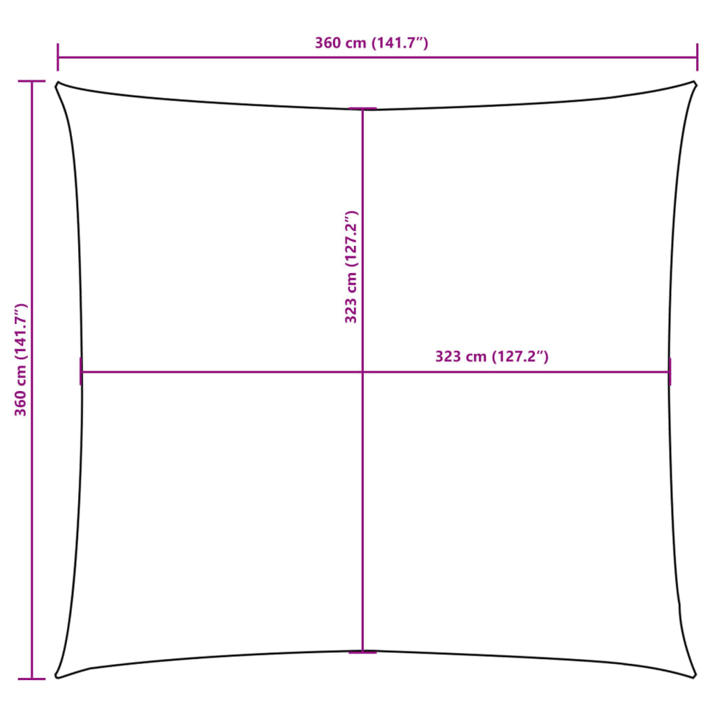 Saulessargs, brūns, 3,6x3,6m, Oksfordas audums