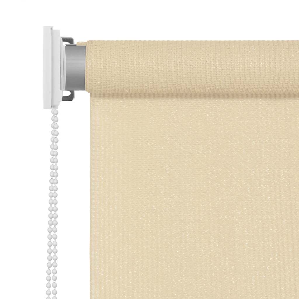 Lauko roletas, kreminės spalvos, 85 (plotis) x 230 (aukštis) cm, HDPE