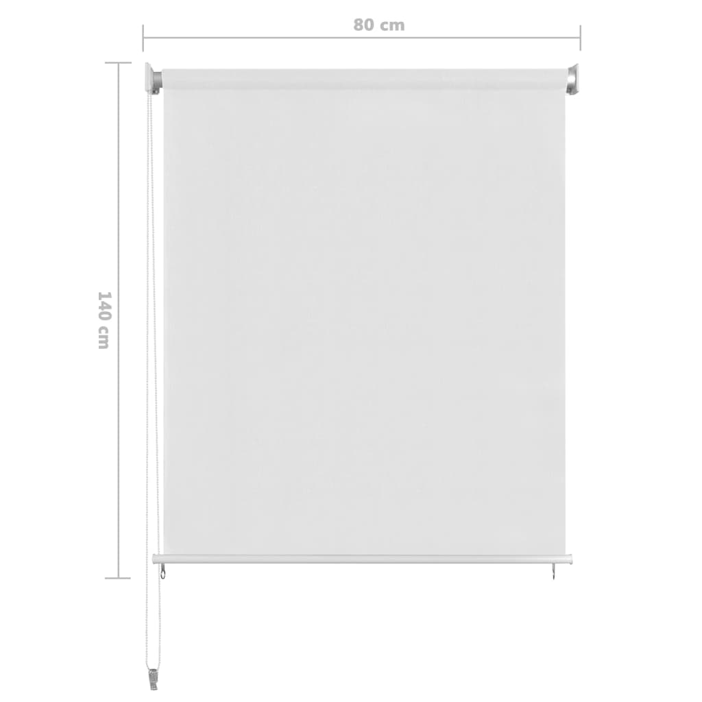 Lauko roletas, baltos spalvos, 80x140cm, HDPE