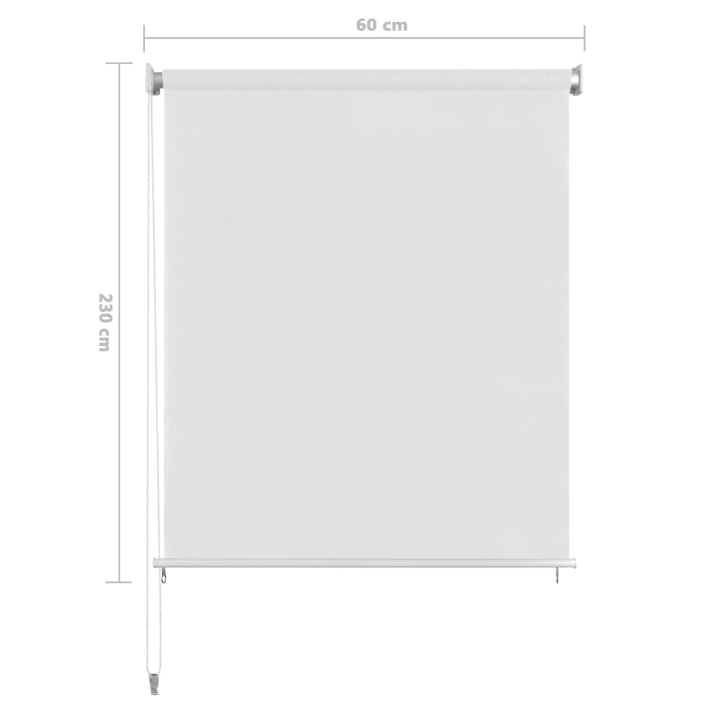 Lauko roletas, baltos spalvos, 60x230cm, HDPE