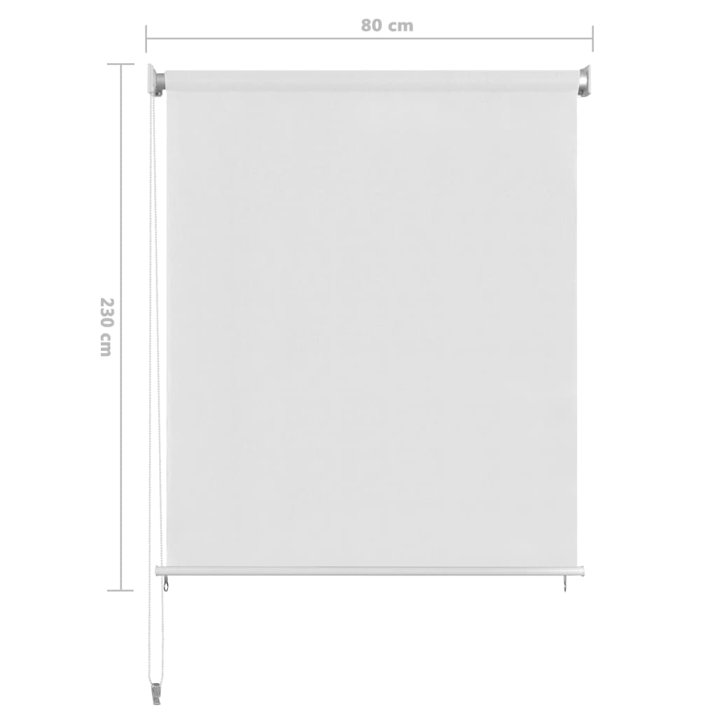 Lauko roletas, baltos spalvos, 80x230cm, HDPE