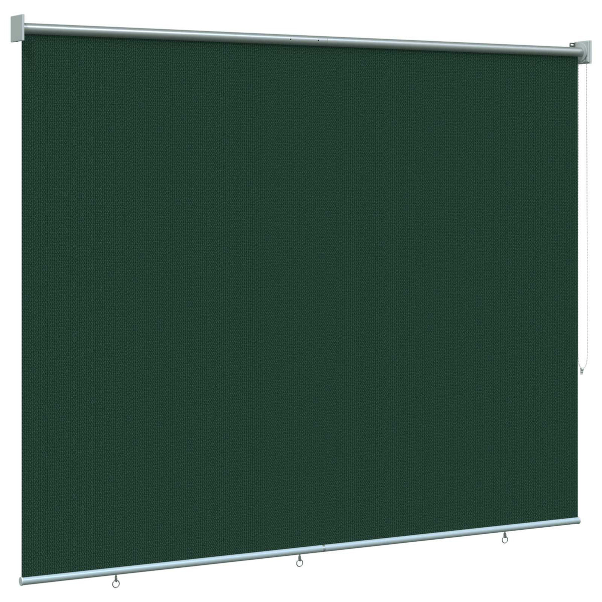 Lauko roletas, 205 (plotis) x 230 (aukštis) cm, tamsiai žalios spalvos, HDPE