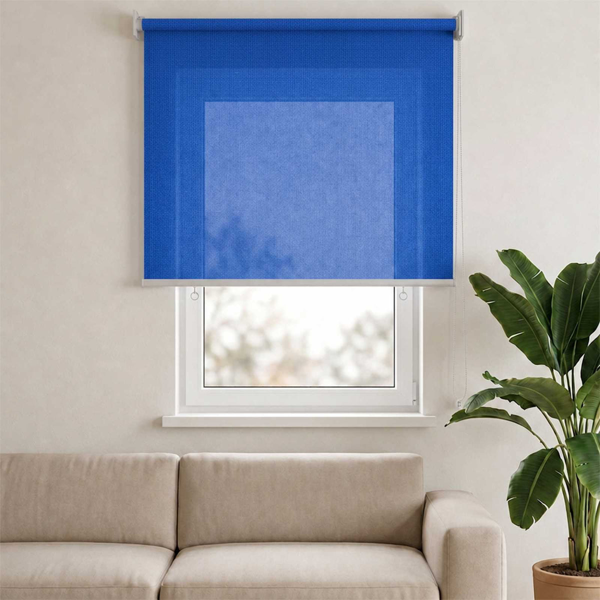 Lauko roletas, mėlynos spalvos, 100x140cm, HDPE