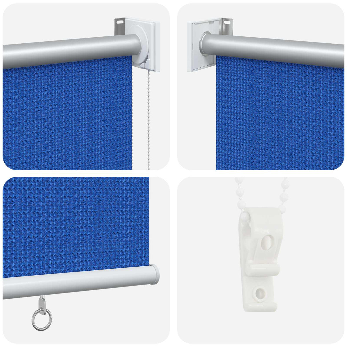 Lauko roletas, mėlynos spalvos, 100x230cm, HDPE