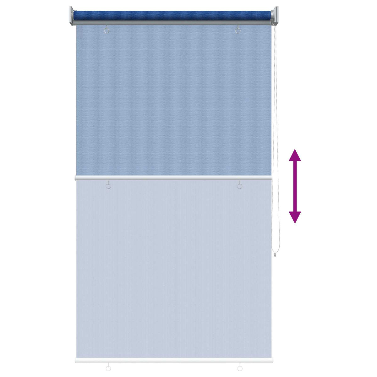 Lauko roletas, mėlynos spalvos, 100x230cm, HDPE