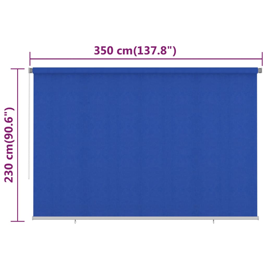 Lauko roletas, mėlynos spalvos, 350x230cm, HDPE