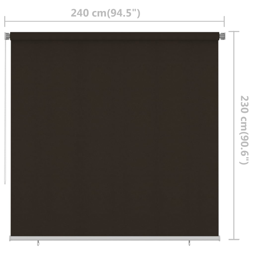 Lauko roletas, rudos spalvos, 240x230cm