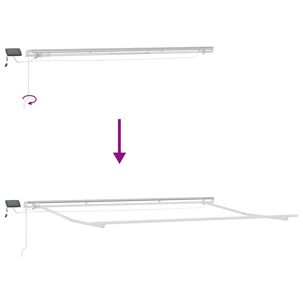Pavėsinė su Balta 4,5 × 3 m metalas