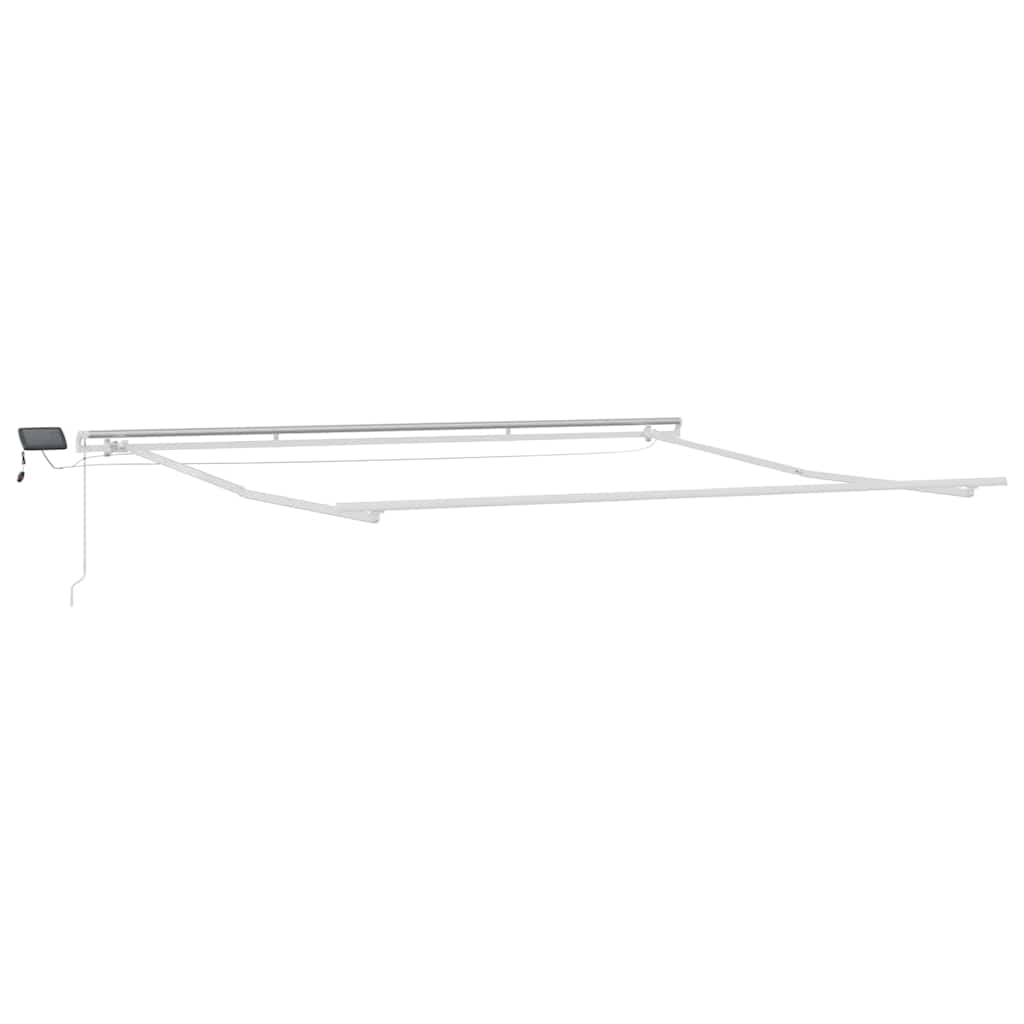 Dārza lapene ar manuālu vadību, balta, 5 x 3,5 m, metāla