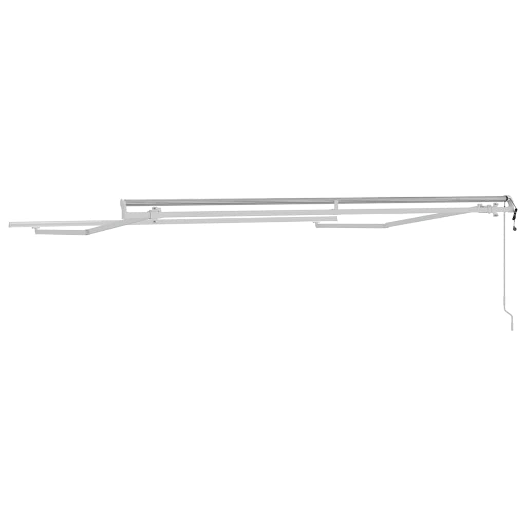 Retractable Awning White 3 x 2.5 m Metal