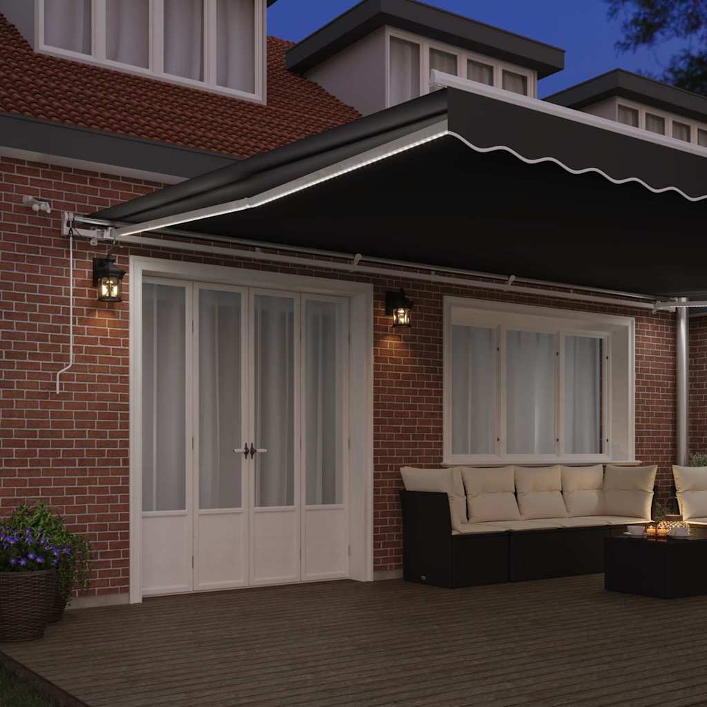 Gazebo with manual operation White 6 x 3 m metal