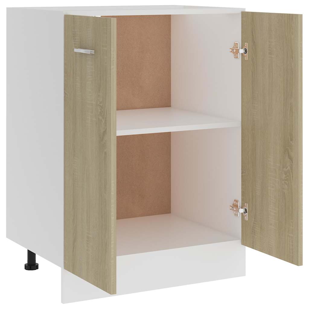 Base cabinet, "Lyon", Sonoma oak, 60x46x81.5cm
