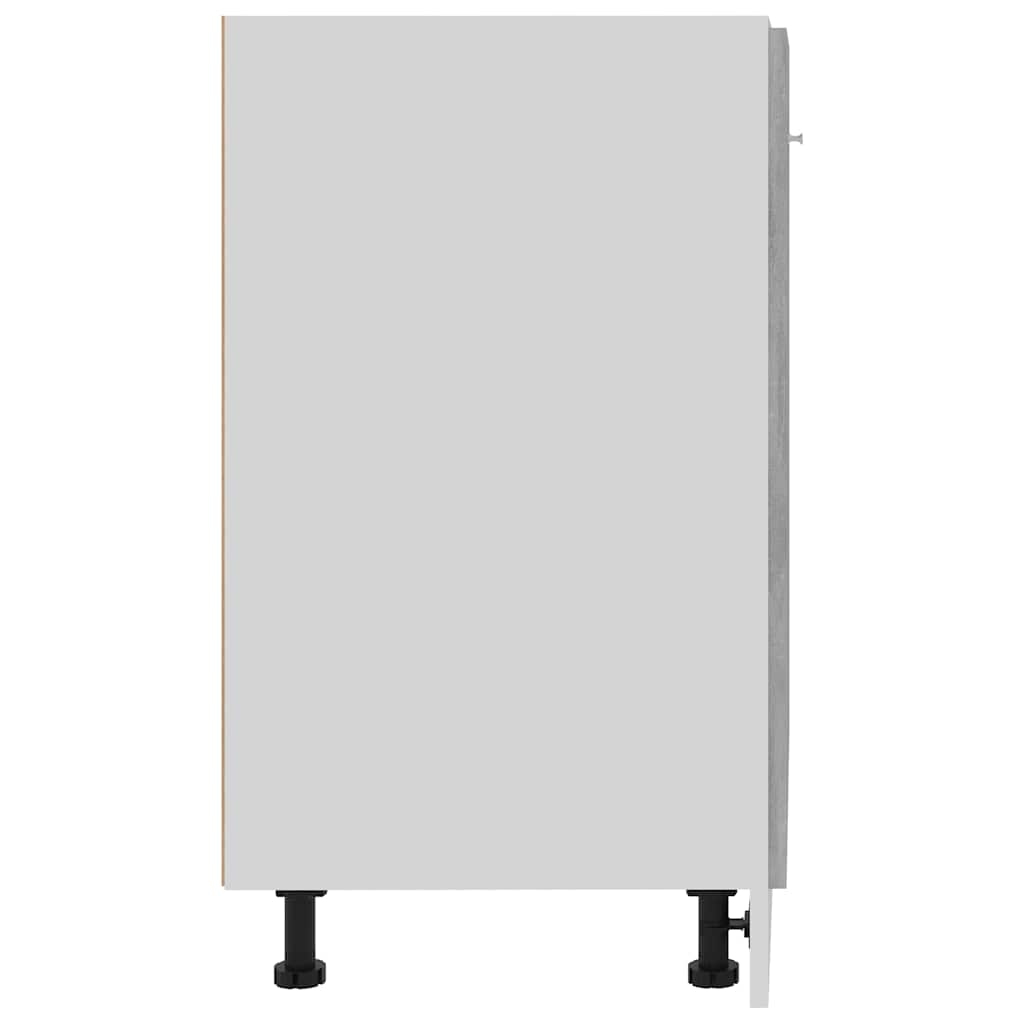 Base cabinet, "Lyon", concrete gray, 60x46x81.5cm