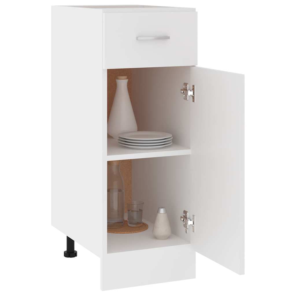 Base cabinet with drawer, "Lyon", white, 30x46x81.5cm