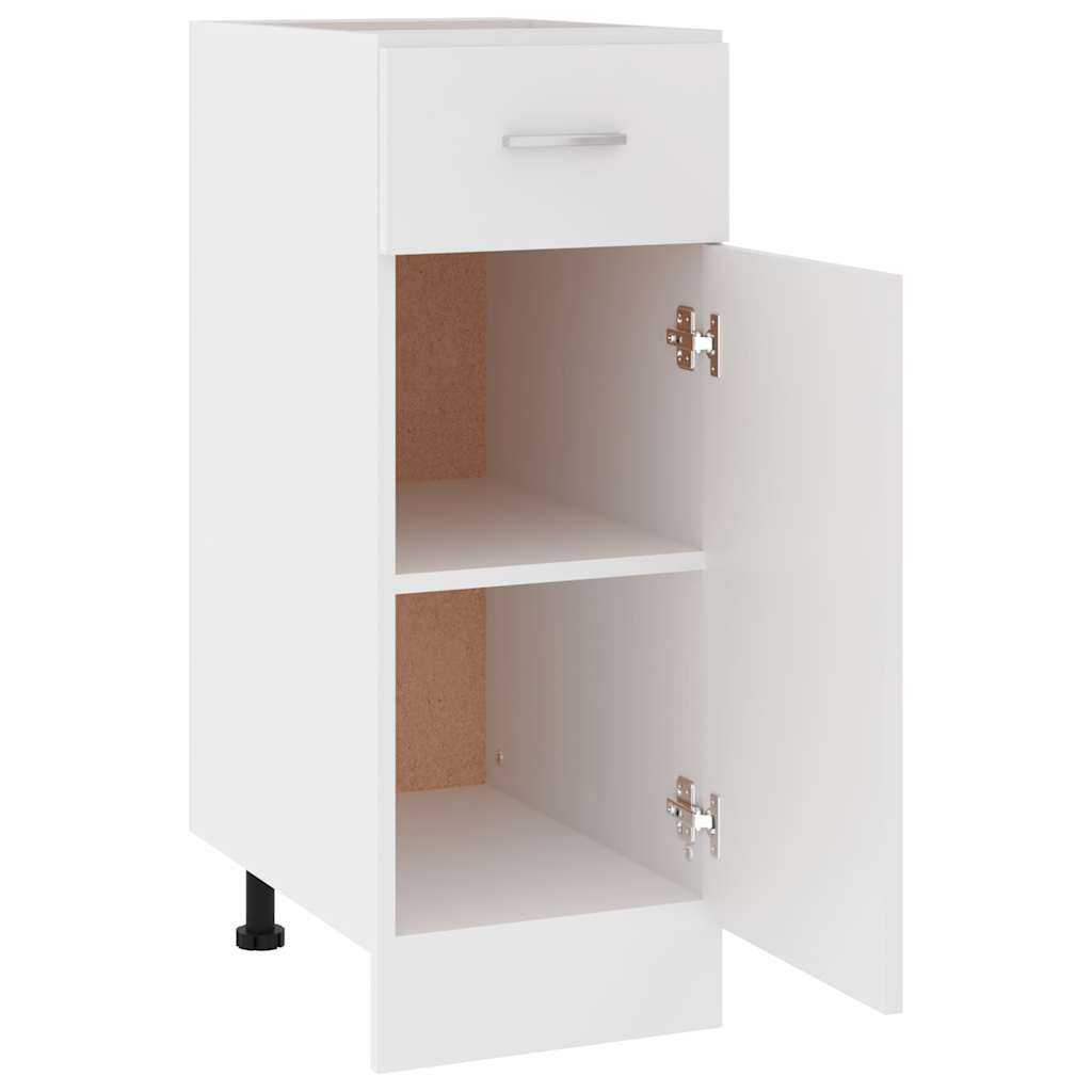 Base cabinet with drawer, "Lyon", white, 30x46x81.5cm