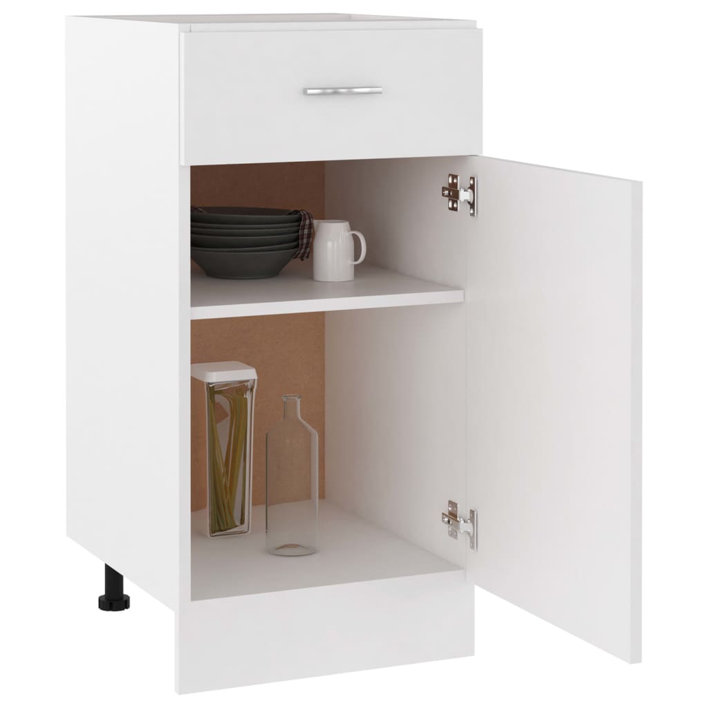 Base cabinet with a drawer, "Lyon", white, 40x46x81.5cm