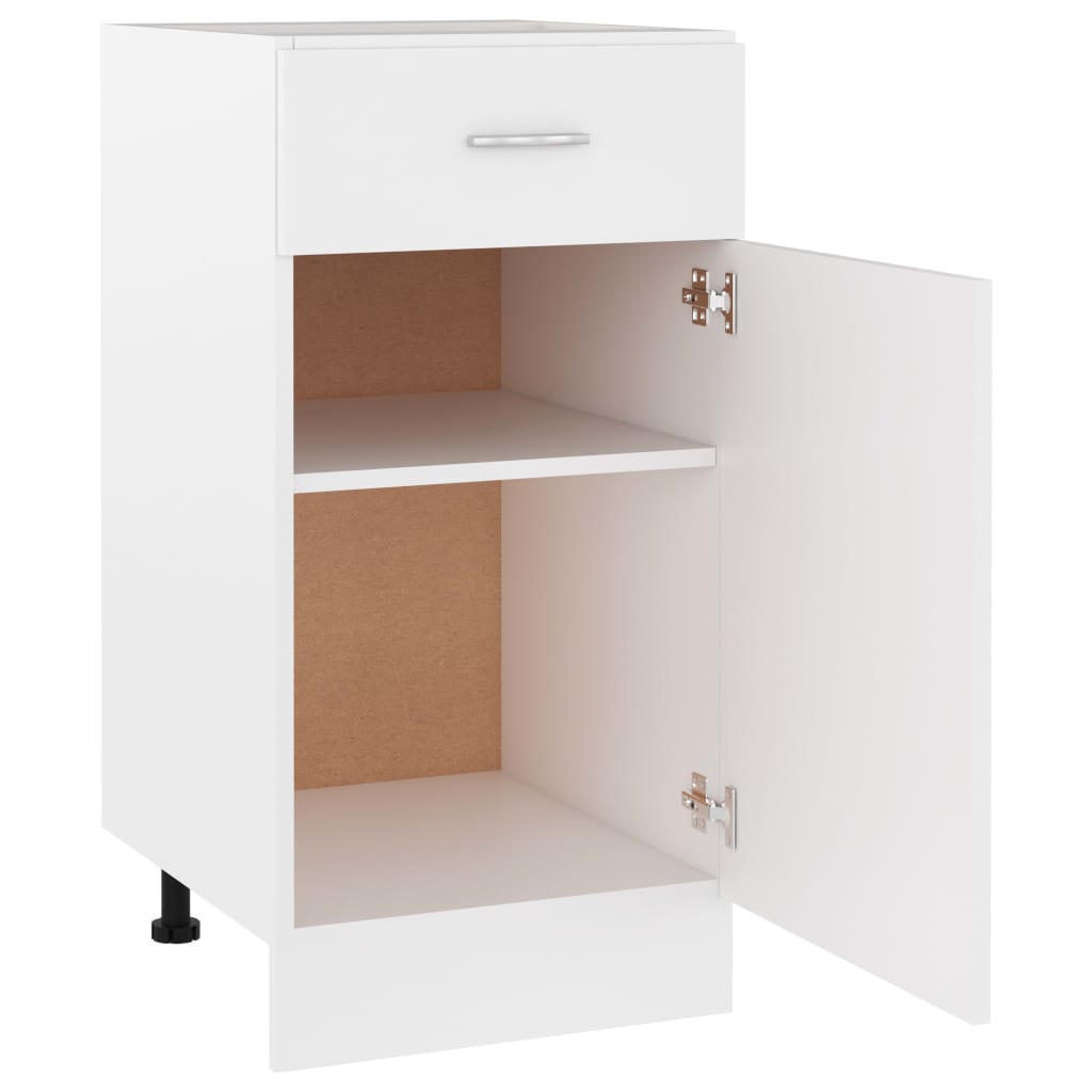 Base cabinet with a drawer, "Lyon", white, 40x46x81.5cm