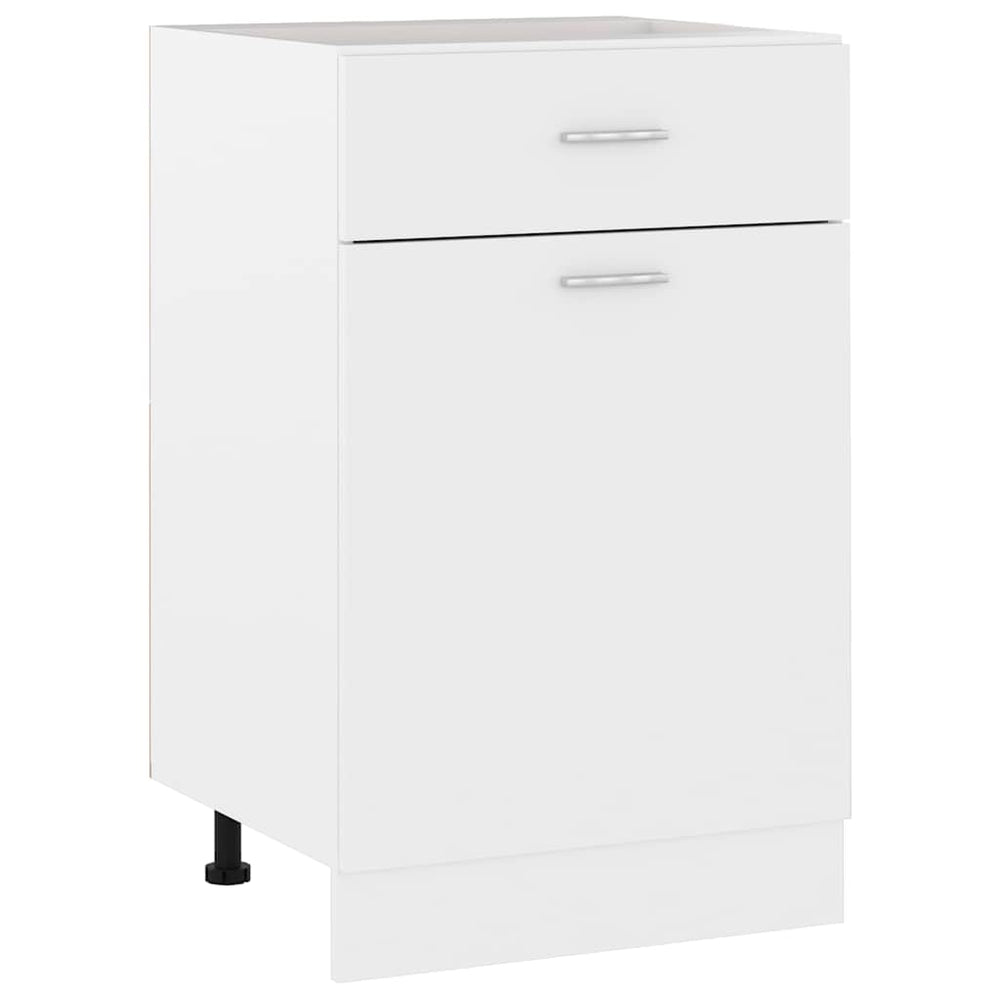 Base cabinet with drawer, "Lyon", white, 50x46x81.5cm