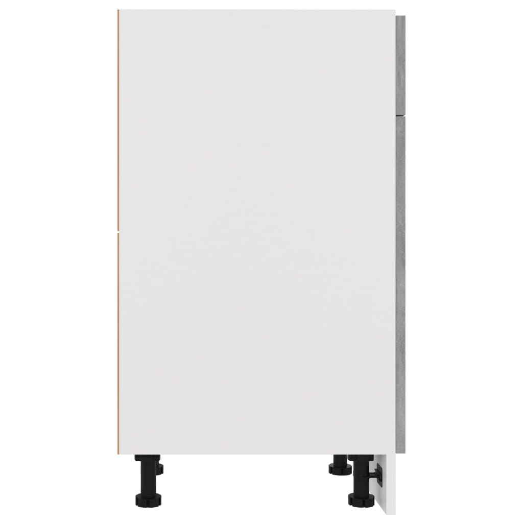 Base cabinet with a drawer, "Lyon", concrete, 50x46x81.5cm