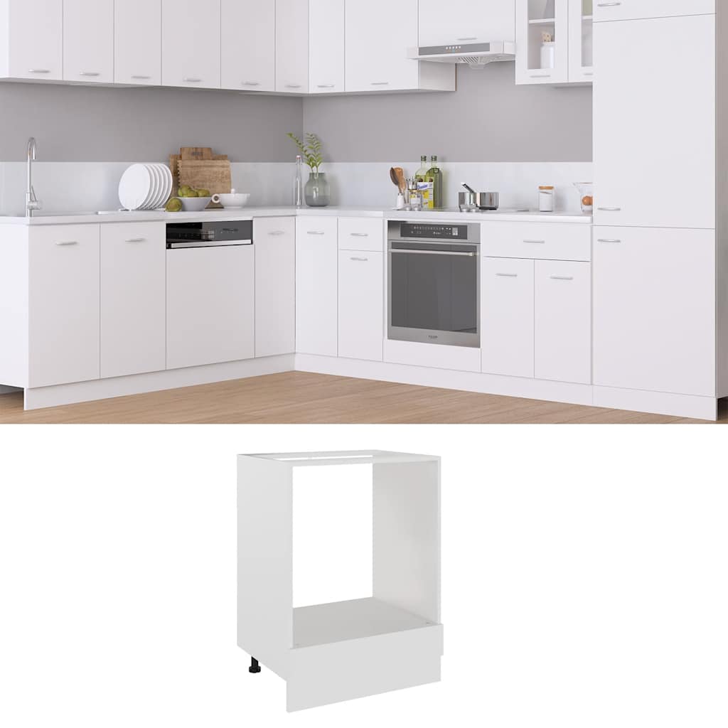 Oven cabinet, "Riga", white, 60x46x81.5cm