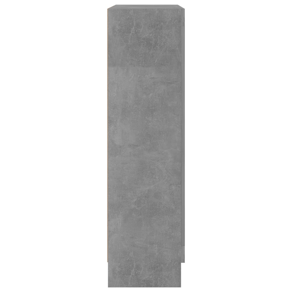 Spintelė knygoms, betono pilka, 82,5x30,5x115cm, mediena