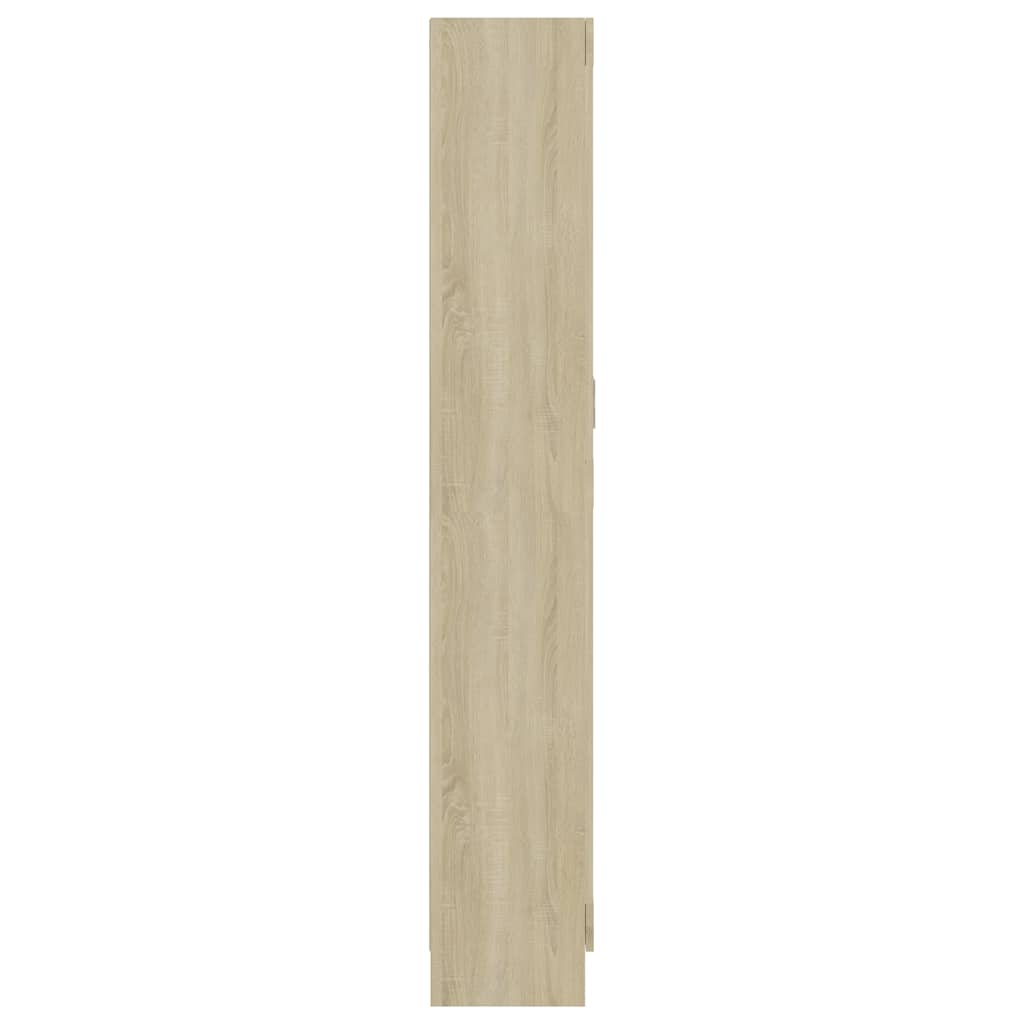Spintelė knygoms, ąžuolo, 82,5x30,5x185,5cm, apdirbta mediena