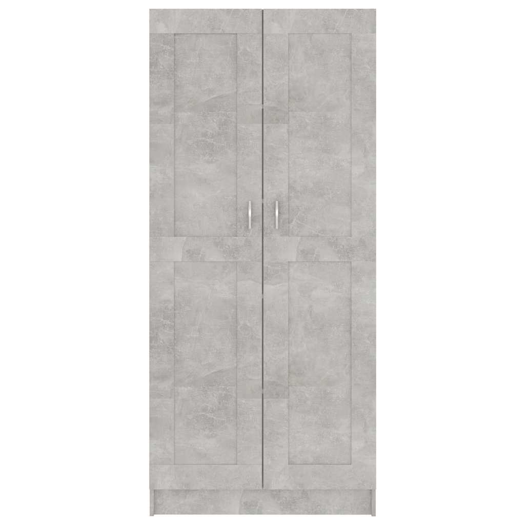 Spintelė knygoms, betono, 82,5x30,5x185,5cm, apdirbta mediena
