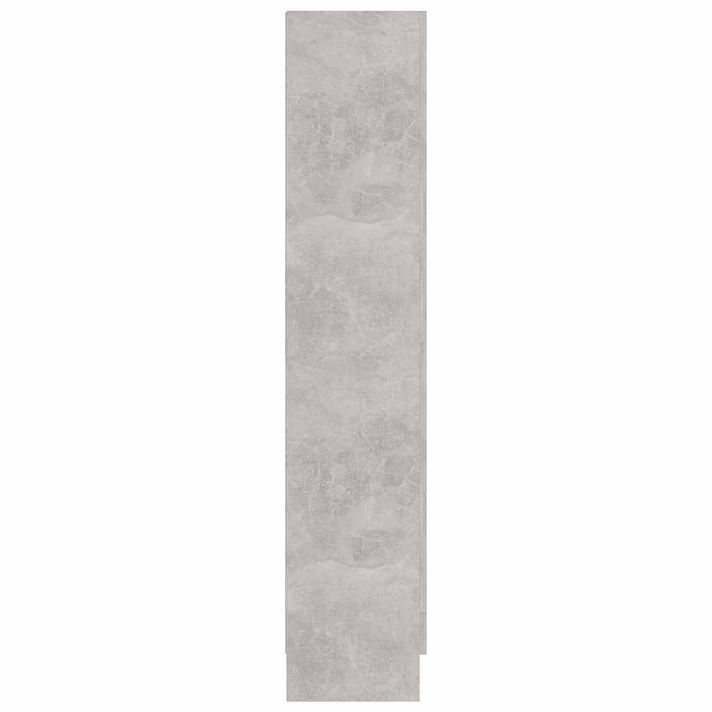 Vitrininė spintelė, betono, 82,5x30,5x150cm, apdirbta mediena