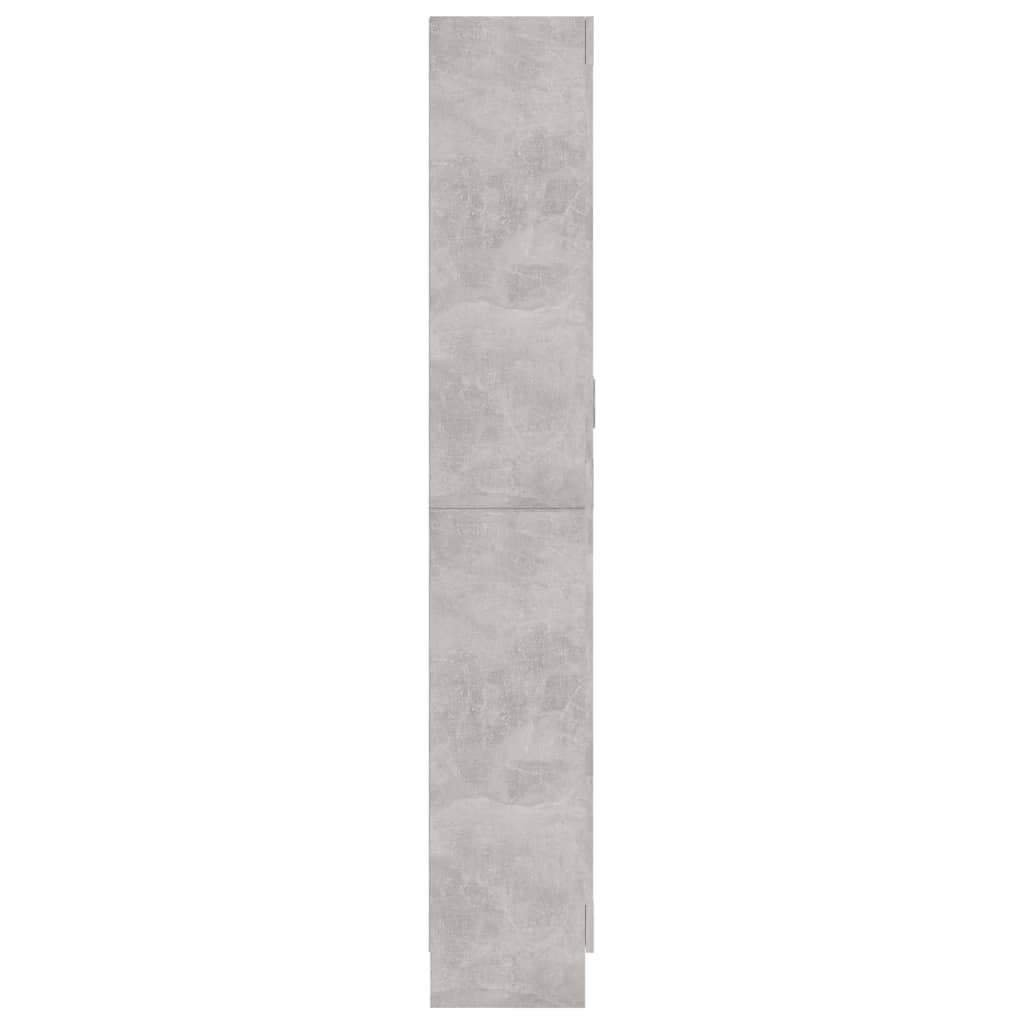 Vitrininė spintelė, betono, 82,5x30,5x185,5cm, apdirbta mediena