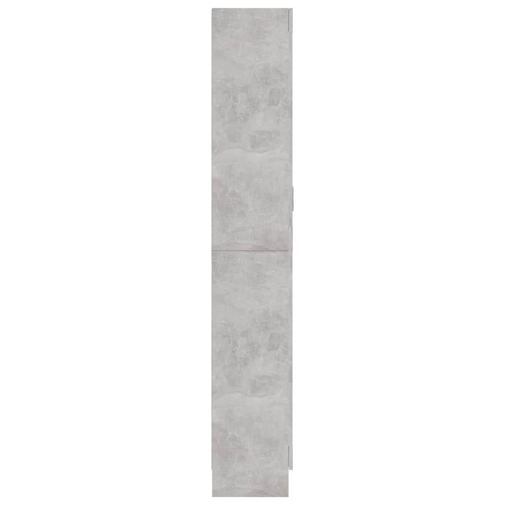 Vitrininė spintelė, betono, 82,5x30,5x185,5cm, apdirbta mediena