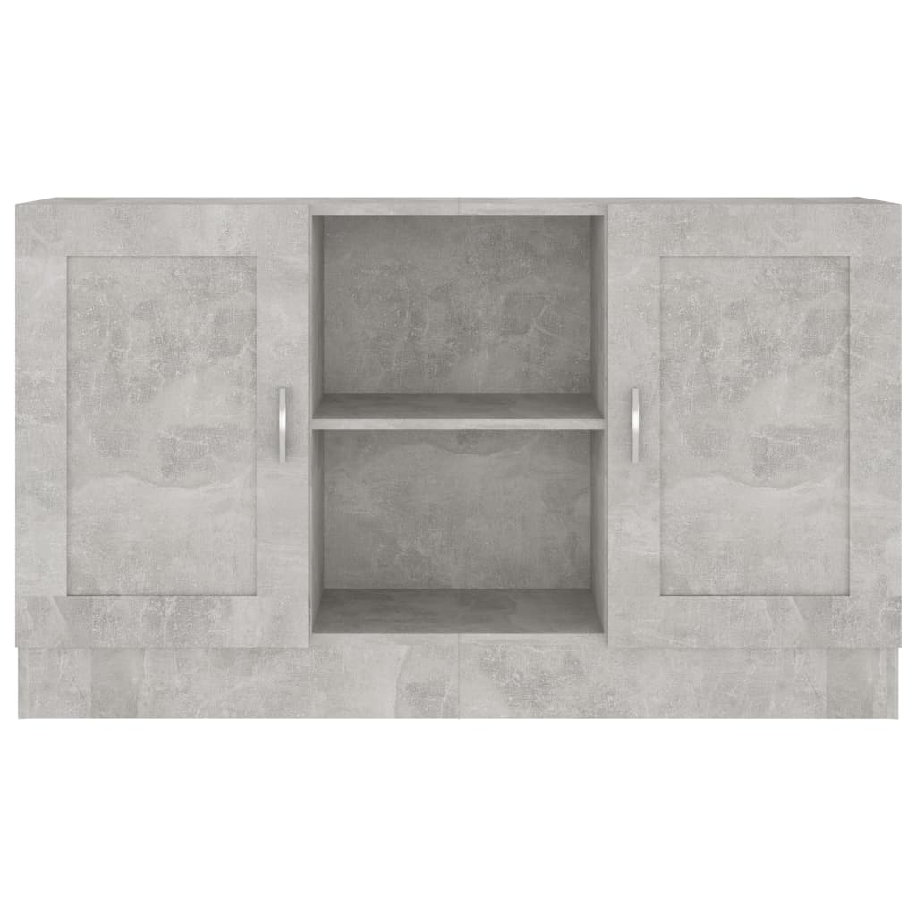Šoninė spintelė, betono, 120x30,5x70cm, apdirbta mediena