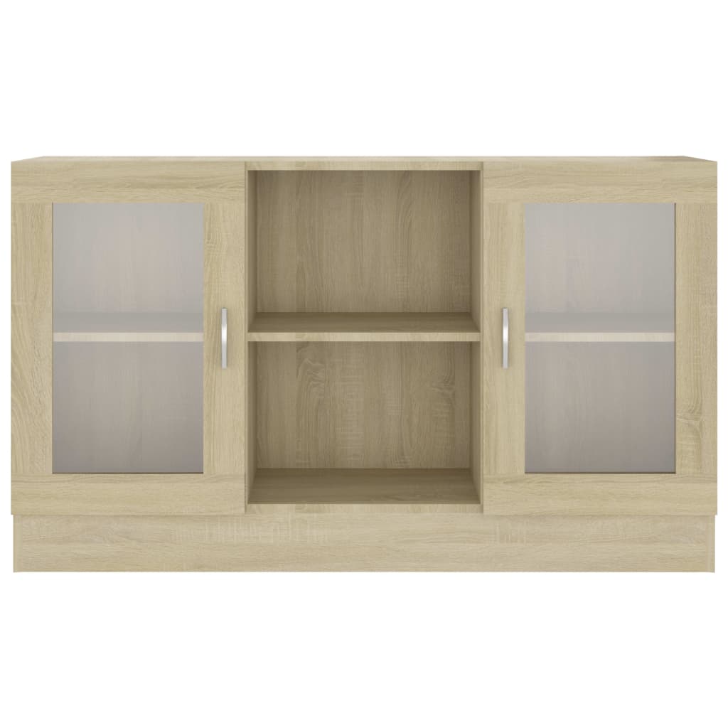 Vitrininė spintelė, ąžuolo, 120x30,5x70cm, apdirbta mediena