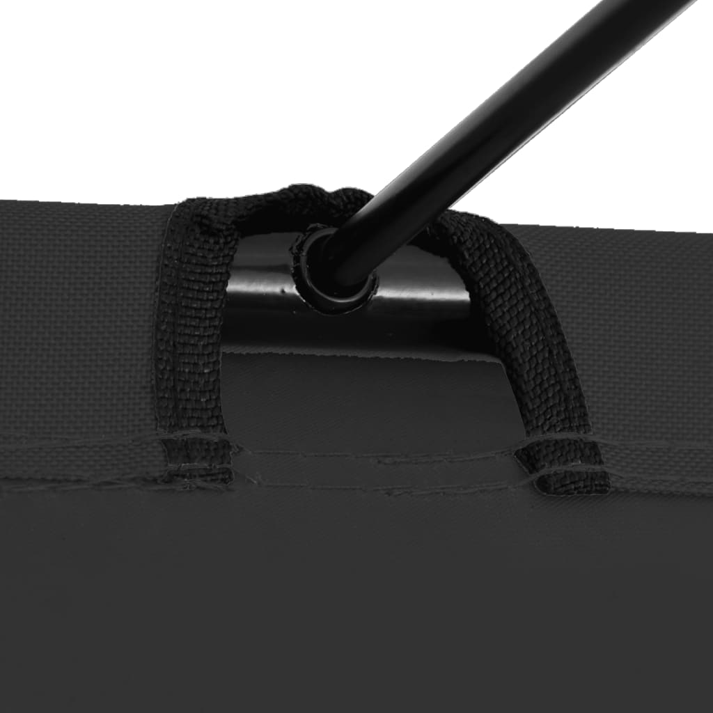 Gultai, 2vnt., juodi, 180x60x19cm, audinys ir plienas