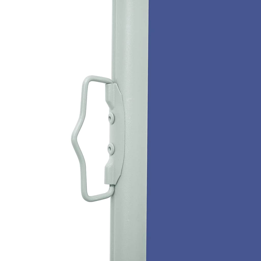 Retractable courtyard side awning, blue, 600x160cm