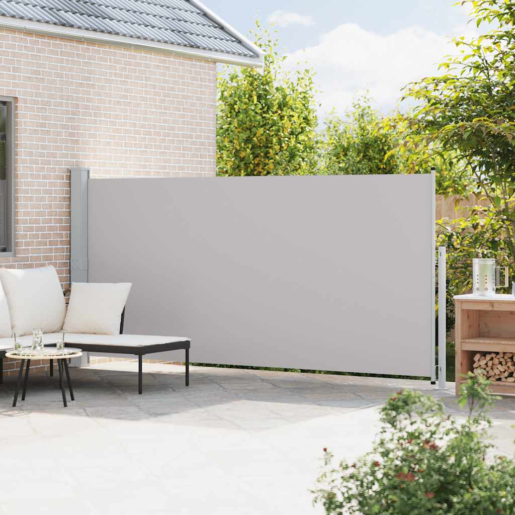 Izvelkams sānu pagalma sadalītājs, pelēkā krāsā, 180x500cm