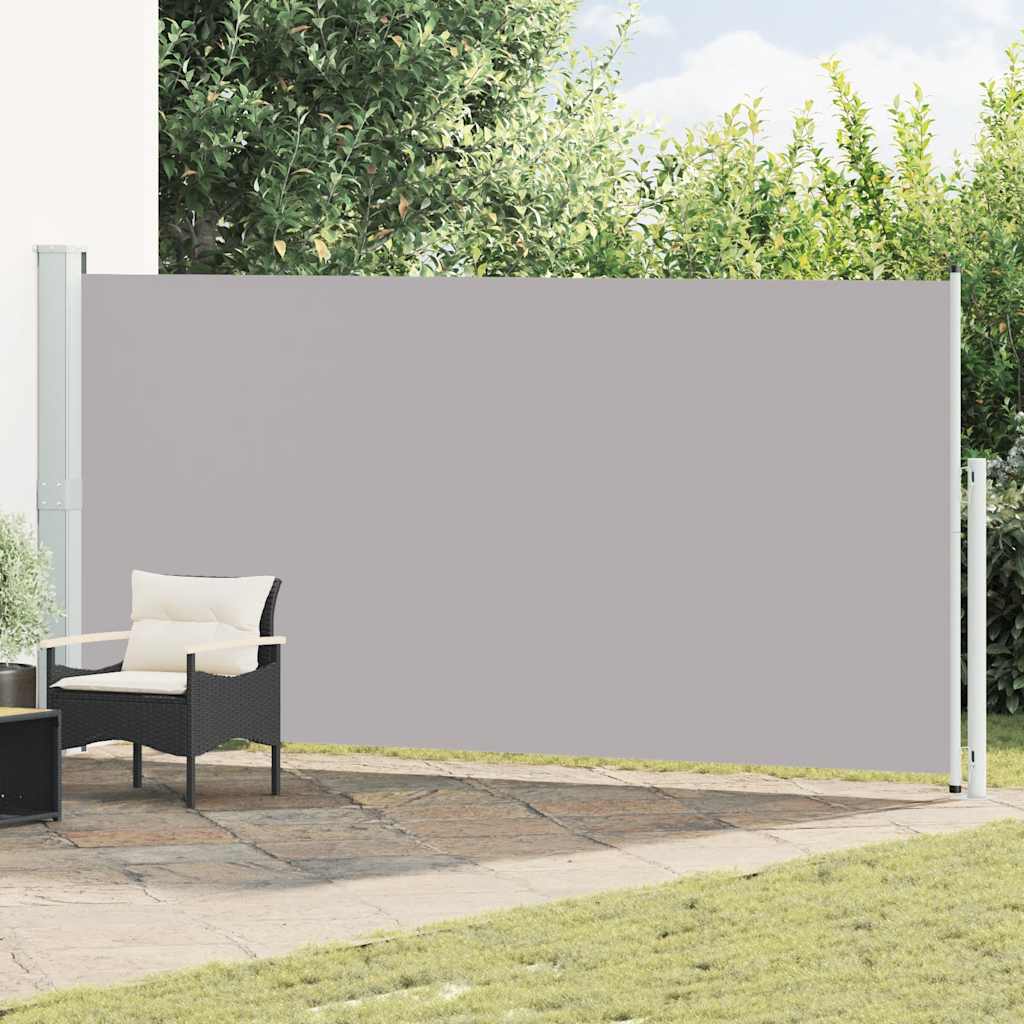 Izvelkams sānu pagalma sadalītājs, pelēkā krāsā, 180x500cm