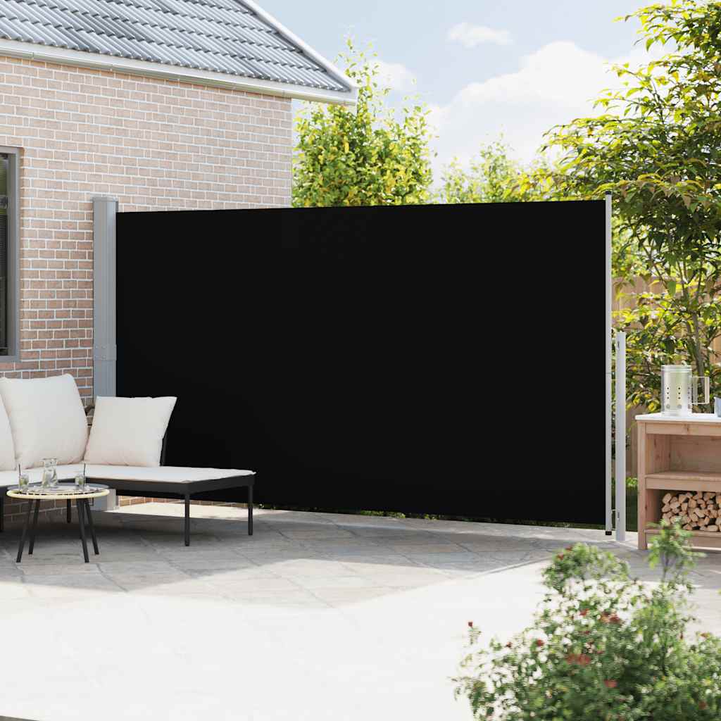 Retractable Side Awning, black, 200x500cm