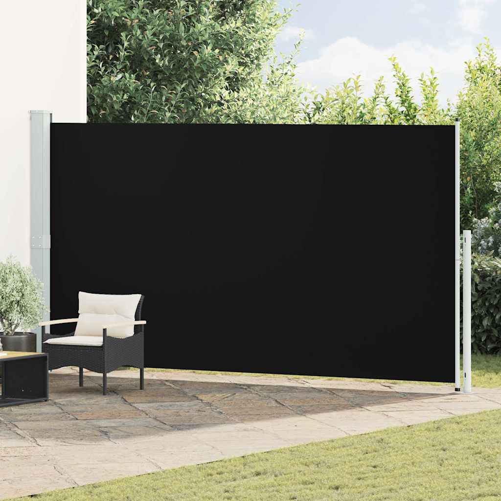 Retractable Side Awning, black, 200x500cm